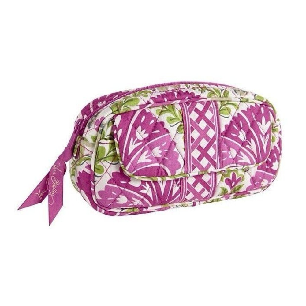 NWOT Vera Bradley Quilted Julep Tulip Floral Paisley Flap Mirror Cosmetic Pouch